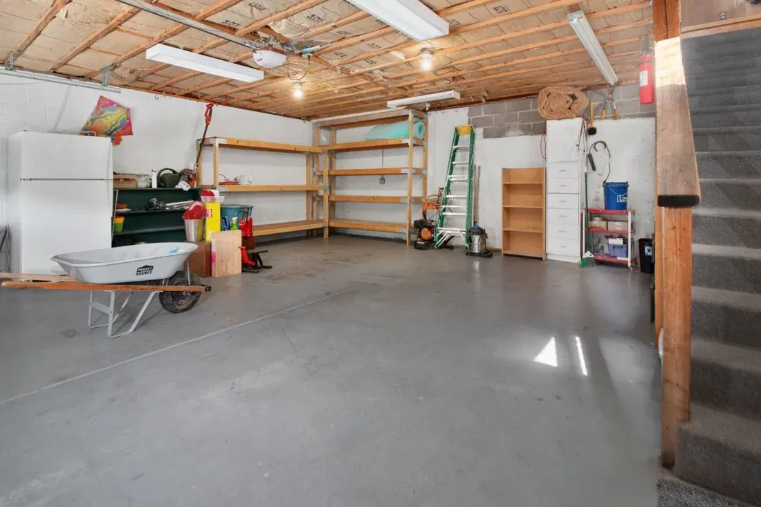 basement slab under a fresh moisture-tolerant coating